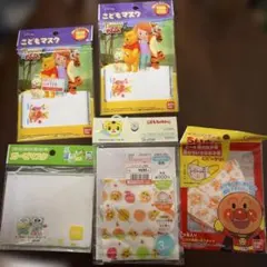 こどもマスク　ガーゼマスク　キャラクターマスク　2〜4歳　幼稚園　小学生　6枚