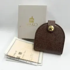 WAKO 와코 긴자 와코 여행용 시계 휴대용 알람 시계, 천연 가죽 미사용