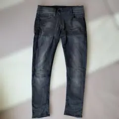 RAW GS01 G-STARグレー スキニーデニム