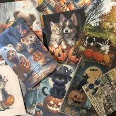 ①ミニカードとダイカット　ハロウィン☆