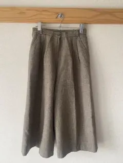 【vintage】チェック柄ガウチョパンツ