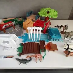 u*0様 Schleich シュライヒ ワイルドライフ 動物達の水飲み場セット