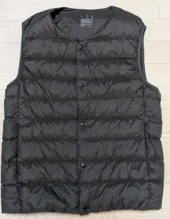 無印良品　ダークグレー 　 ダウンベスト　 Lサイズ