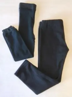 サイズ120 ブラック あったか レギンス 2本セット