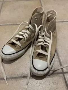 Converse ベージュ ハイカットスニーカー