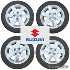 スズキ ワゴンR(ABA−MH21S)純正14㌅アルミホイールとサマータイヤ4本