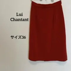 Lui Chantant ルイシャンタン【S相当】タイトスカート 膝丈 レッドのサムネイル
