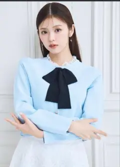 CELFORD デタッチャブルリボン＆カラーカーディガンのサムネイル