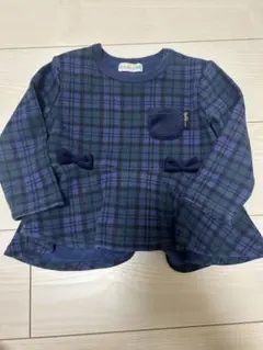 KP ニットプランナー　チェック柄カットソー