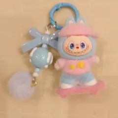 新品、未使用★らぶぶちゃん、ぬいぐるみキーホルダー、水色