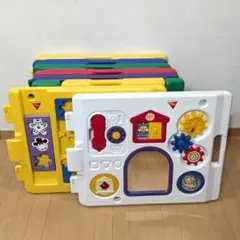 ミュージカルキッズランドDX 日本育児 ベビーサークル　8枚　カラフル