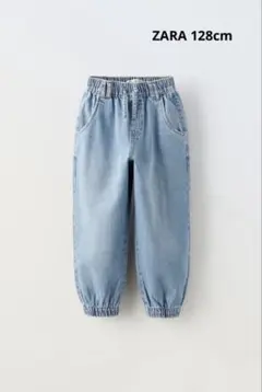 【美品】ZARA KIDS デニムジョガーパンツ サイズ128cm