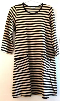 marimekko タサライタ　ボーダー 長袖ワンピース