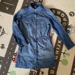 デニムシャツワンピース　110㎝