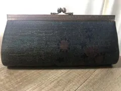 大島紬クラッチバッグ