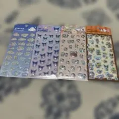 ぷくっとシール　サンリオ　キティ　クロミ　シナモン　4種セット