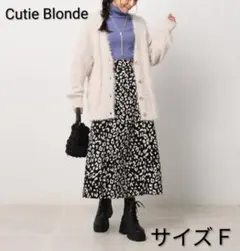 Cutie Blonde＊ヒョウ柄コーデュロイフレアスカート・Ｆ＊レディース