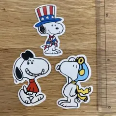 スヌーピー　ステッカー　シール　3枚セット