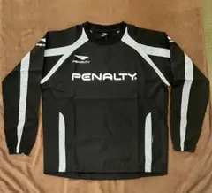美品！PENALTY ピステ・ウィンドブレーカー ブラック PENALTY（ペナルティ） ウォーマージャケット&パンツ 大人用 サッカー