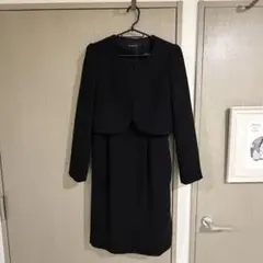 ブラック ワンピーススーツ ジャケット付き