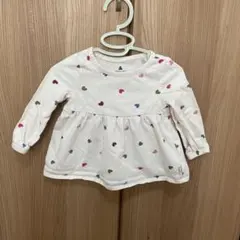 baby gap ハート柄長袖カットソー12〜18M