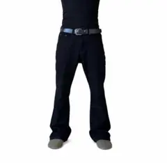 Black flare jeans brrrsos Yoko swag - メルカリ