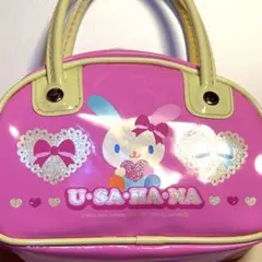 メゾピアノ みみちゃん エナメルバッグ ピンク色 ショルダーバッグ