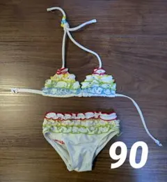 ミキハウス フリルセパレート水着　ビキニ　90