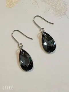 16㎜シルバーナイトスワロフスキーのピアス