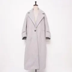 ZARA 1ボタンチェスターコート オーバーサイズ グレー サイズ *KD283のサムネイル