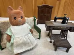 실바니안 패밀리 初期？ メイプルタウン物語？ 人形 茶色 汚れあり 레트로