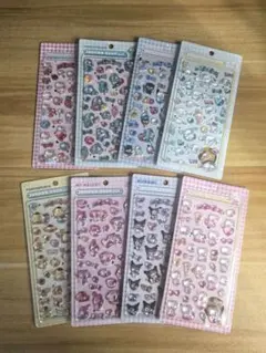 8点セットサンリオキャラクター シール ボンボンドロップシール シナモロール