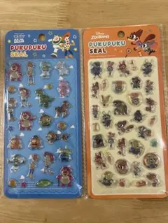 プクプクシール　ズートピア　トイストーリー