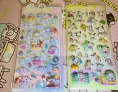 ⭐️シール②枚まとめてセット。 サンリオ（シナモン&ポチャコ）⭐️