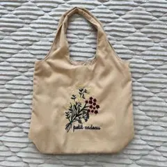 イッツデモ　刺繍トートバッグ　コーデュロイのサムネイル