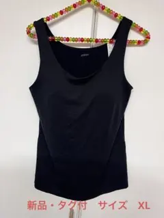 新品・タグ付♡ユニクロ♡ エアリズム　ブラトップ　タンクトップ　黒　サイズ　XL