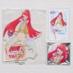 ひみつのアイプリ 一条寺サクラ アクリルスタンド アクスタ 缶バッジ 特典