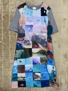 コラージュプリント　ワンピース　PS Paul Smith ポールスミスのサムネイル