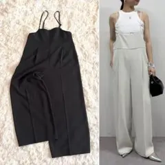 【定価19,800円】美品 ラウンジドレス キャミサ ロペット オールインワン黒のサムネイル