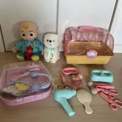おでかけポメちゃんおしゃれセットとココメロン とベビーブラッシュドクターセット
