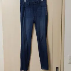 ウルトラストレッチデニムレギンスパンツ　ユニクロ　ブルー　M　スキニー　ズボン