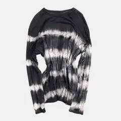ZARA タイダイ柄ロンT 総柄 ボーダー グランジ ストリート 古着 Lのサムネイル