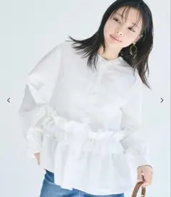 coca 新品未着用　タグ付き　ホイップフリルブラウス