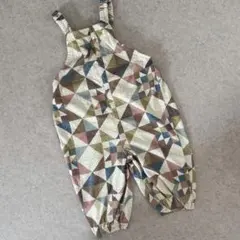 しまむら softcheese パッチワーク サロペット 90