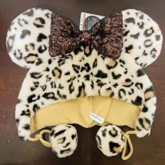 【新品】 ミニー ファンキャップ　ブラウン　 レオパード　 ヒョウ柄