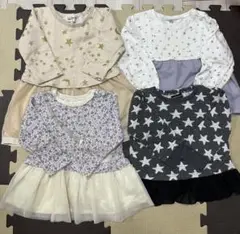 女の子向け＊チュール系ワンピース、トップス4点まとめ