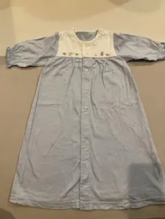 familiar 水色 長袖 ドレスオール 50cm