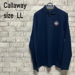 【Callaway】キャロウェイ 長袖ポロシャツ ゴルフウェア LLサイズ