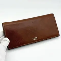 TAKEOKIKUCHI 長財布 ブラウン マルチカラー トリコロール