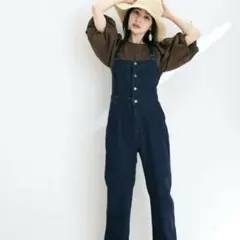 vis デニム サロペット Lee × ViS ネイビー オーバーオール パンツ